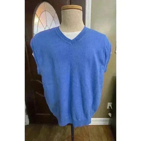 Cutter & Buck Golf Sweater Vest Large Blue - Picture 1 of 3